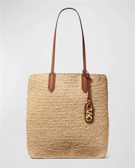 michael kors straw handbags gold|michael kors eliza tote.